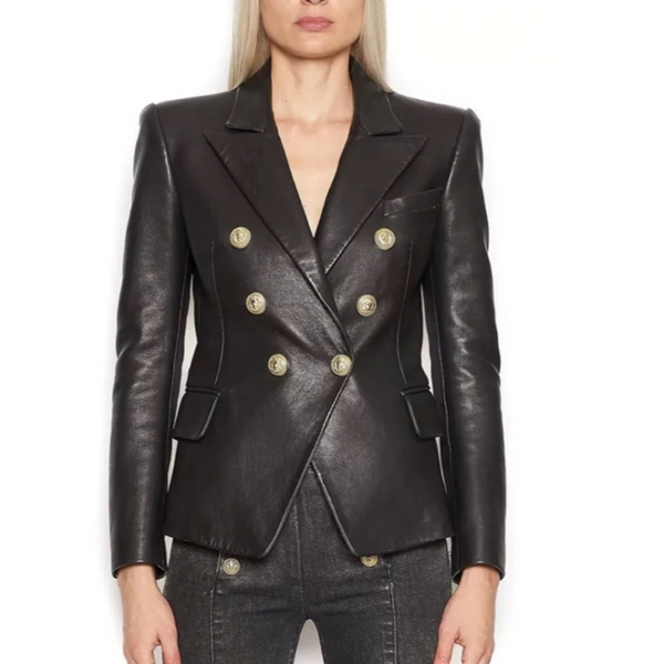 TIARA leather blazer