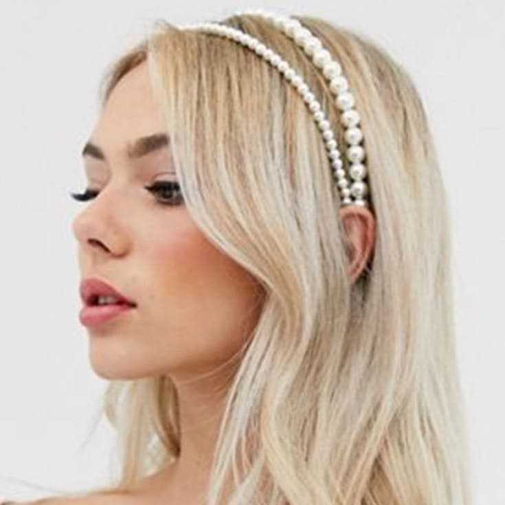 COCO VELIA pearl headband