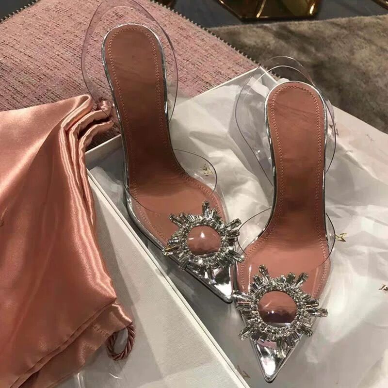 CRYSTAL transparent heels