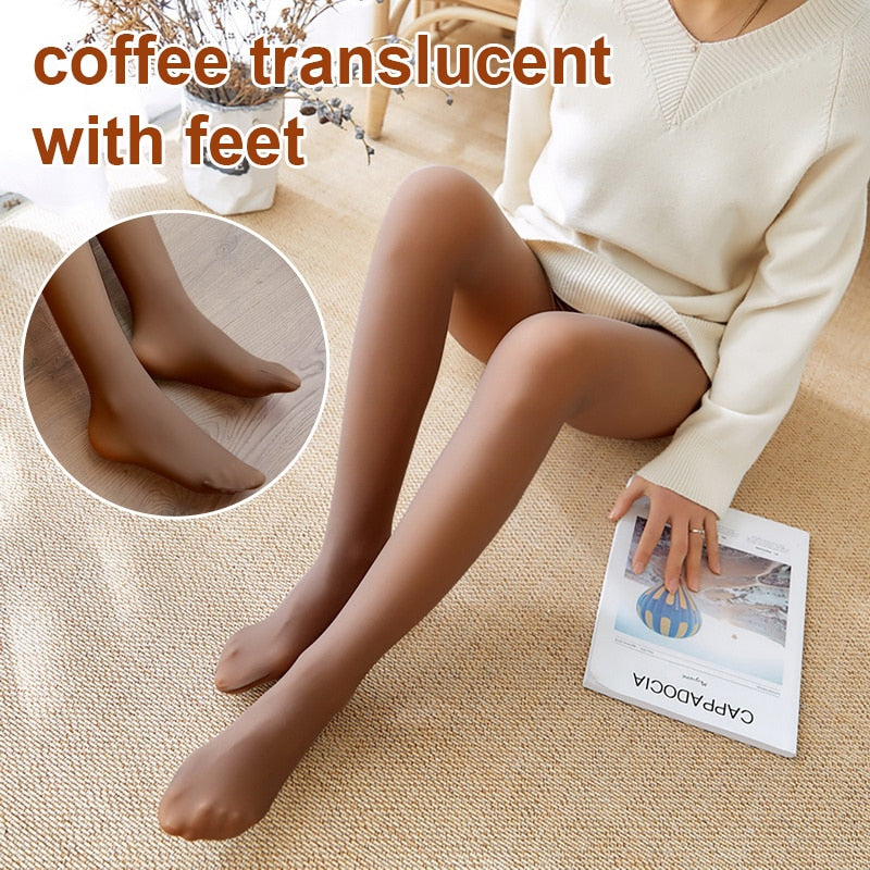COZY transparent thermal tights