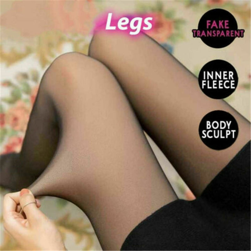 COZY transparent thermal tights