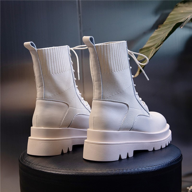 LORRE genuine leather platform boots – YUMASKY