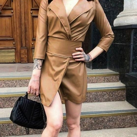 FELICIA leather dress