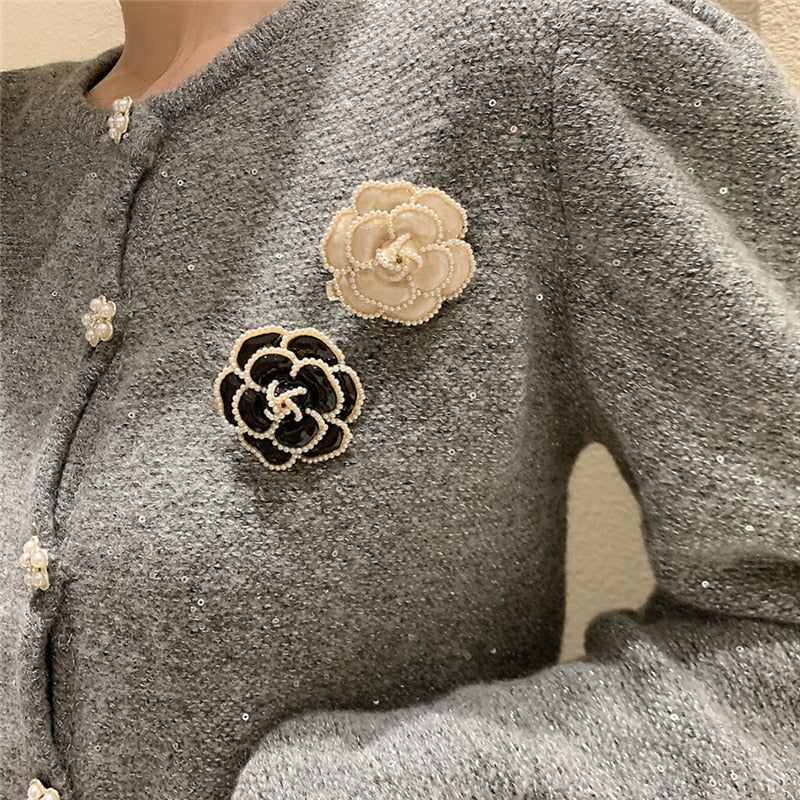 COCO FLOWERY enamel brooch