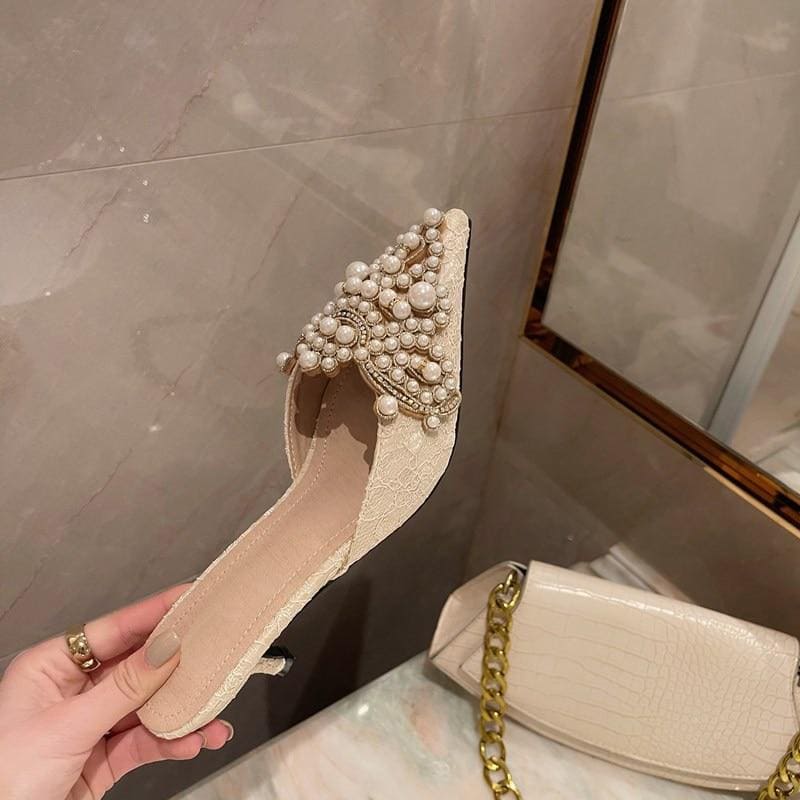 FLORENCE pearl slippers