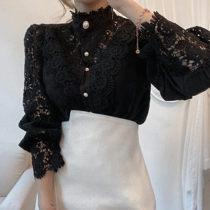 CAPRIONI lace blouse