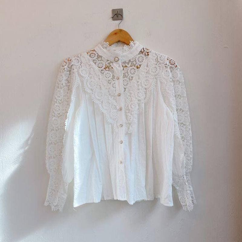 CAPRIONI lace blouse