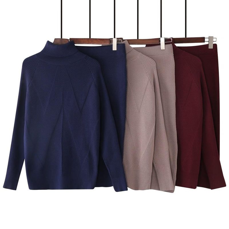 BERTA knitted 2-piece skirt set
