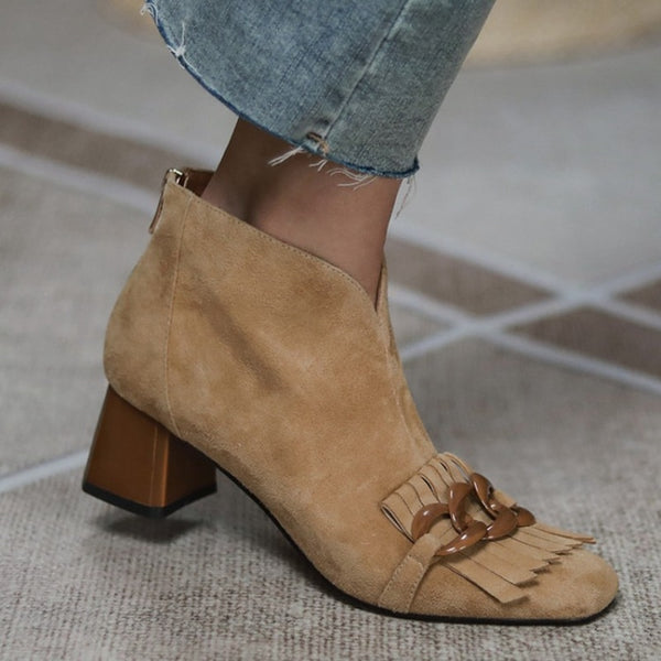 LENNY genuine leather suede boots