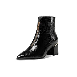 ZOOMA patent leather boots